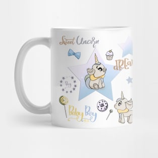 Sweet unicorn baby, unicorns mask, cartoon horses, sweet dreams Mug